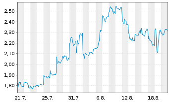 Chart Mini Future Short Xiaomi - 1 Monat