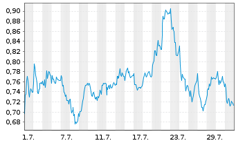 Chart Mini Future Long RWE - 1 Monat