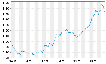 Chart Mini Future Long AMD - 1 Monat