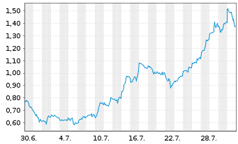 Chart Mini Future Long AMD - 1 Monat