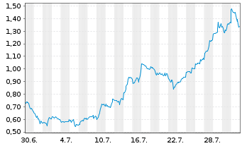 Chart Mini Future Long AMD - 1 Monat