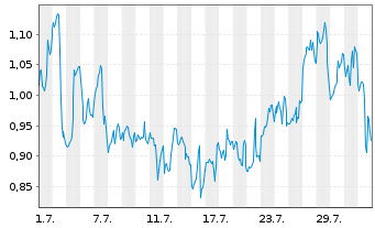 Chart Mini Future Long Berkshire Hathaway - 1 mois