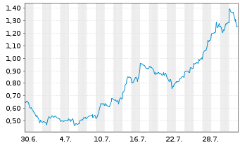 Chart Mini Future Long AMD - 1 Monat