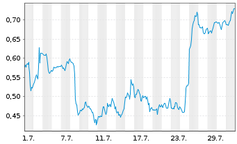 Chart Mini Future Short Intel - 1 Monat
