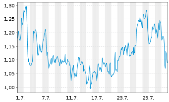 Chart Mini Future Long Berkshire Hathaway - 1 mois