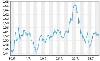 Chart Mini Future Long RWE - 1 Monat