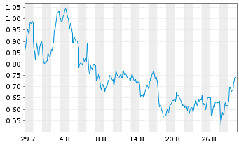 Chart Mini Future Short Porsche - 1 Month