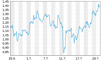 Chart Mini Future Long PayPal - 1 Monat
