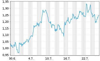 Chart Mini Future Long Muenchener Rueck - 1 Monat
