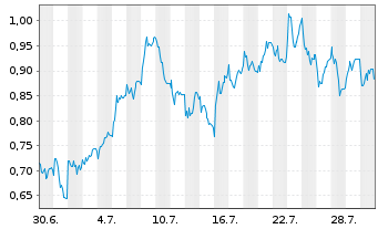 Chart Mini Future Long Muenchener Rueck - 1 Monat