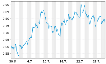 Chart Mini Future Long Muenchener Rueck - 1 Monat