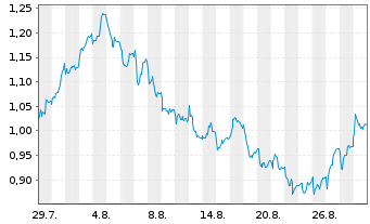 Chart Mini Future Short Porsche - 1 Month