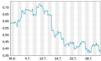 Chart Mini Future Short Alibaba - 1 Monat