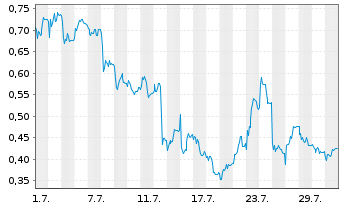 Chart Mini Future Short FinTech Group - 1 Monat