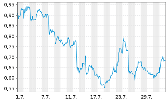 Chart Mini Future Short FinTech Group - 1 Monat
