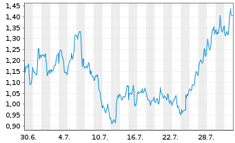 Chart Mini Future Long Walmart - 1 Monat