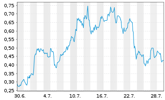 Chart Mini Future Long Marathon Digital Holdings - 1 Monat