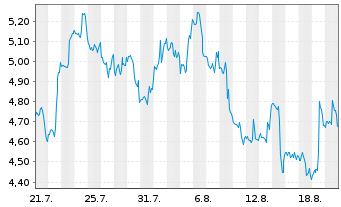 Chart Mini Future Short Netflix - 1 Monat