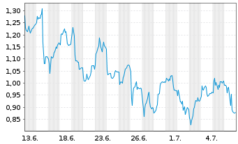 Chart Mini Future Short Sartorius - 1 Monat