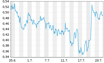 Chart Mini Future Short Jenoptik - 1 Monat