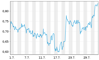 Chart Mini Future Short Jenoptik - 1 Month