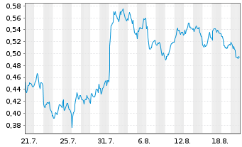 Chart Mini Future Short Evonik - 1 Month
