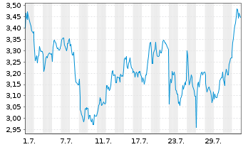 Chart Mini Future Short Continental - 1 Month