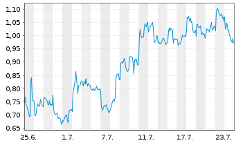 Chart Mini Future Long BP PLC - 1 Monat