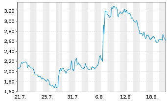 Chart Mini Future Short Eli Lilly - 1 Month
