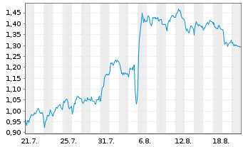 Chart Mini Future Short Zalando - 1 Month