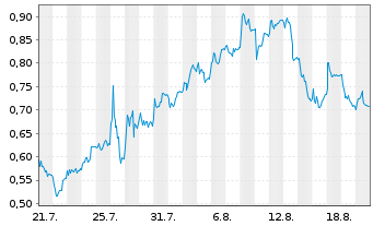Chart Mini Future Long Nordex - 1 Monat