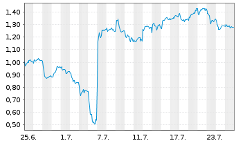 Chart Mini Future Short Hexatronic Group - 1 Monat