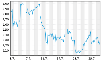 Chart Mini Future Long CrowdStrike Holdings - 1 Monat