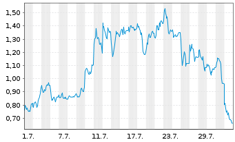 Chart Mini Future Long Bitcoin Group - 1 mois