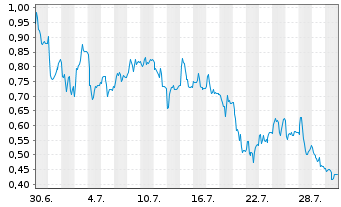 Chart Mini Future Long Mutares - 1 Monat