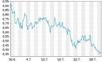 Chart Mini Future Long Mutares - 1 Monat