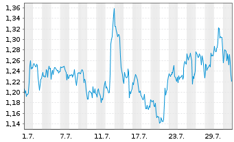 Chart Mini Future Long Realty Income - 1 Monat