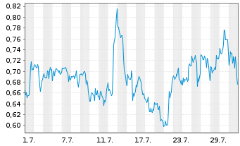 Chart Mini Future Long Realty Income - 1 Monat