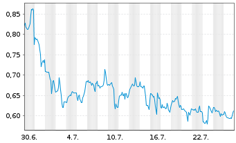 Chart Mini Future Short Apple - 1 Monat