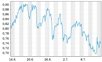 Chart Mini Future Short Porsche - 1 mois