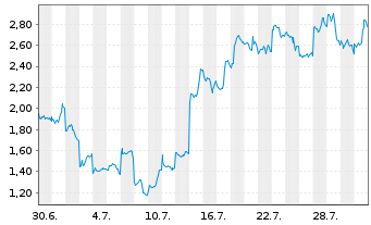 Chart Mini Future Long Alibaba - 1 Monat