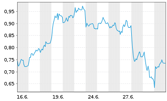Chart Mini Future Short Zalando - 1 Month