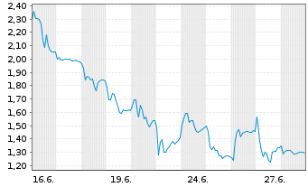 Chart Mini Future Long HelloFresh - 1 Monat