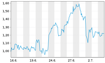 Chart Mini Future Long SUESS MicroTec - 1 Monat