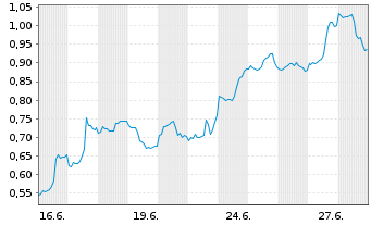 Chart Mini Future Long ARM Holdings - 1 Monat