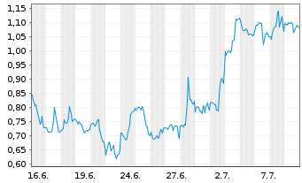 Chart Mini Future Long Oracle - 1 mois