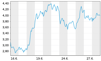 Chart Mini Future Short Adyen - 1 Monat