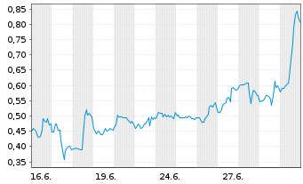 Chart Mini Future Long JinkoSolar - 1 Monat