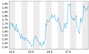 Chart Mini Future Long Volkswagen - 1 Monat