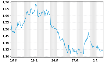 Chart Mini Future Short Jungheinrich - 1 Monat